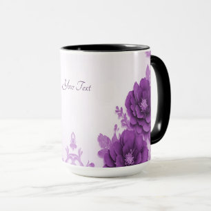 Purple Flowers Flourish Mug