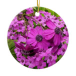 Purple Flowers from San Francisco Ceramic Ornament