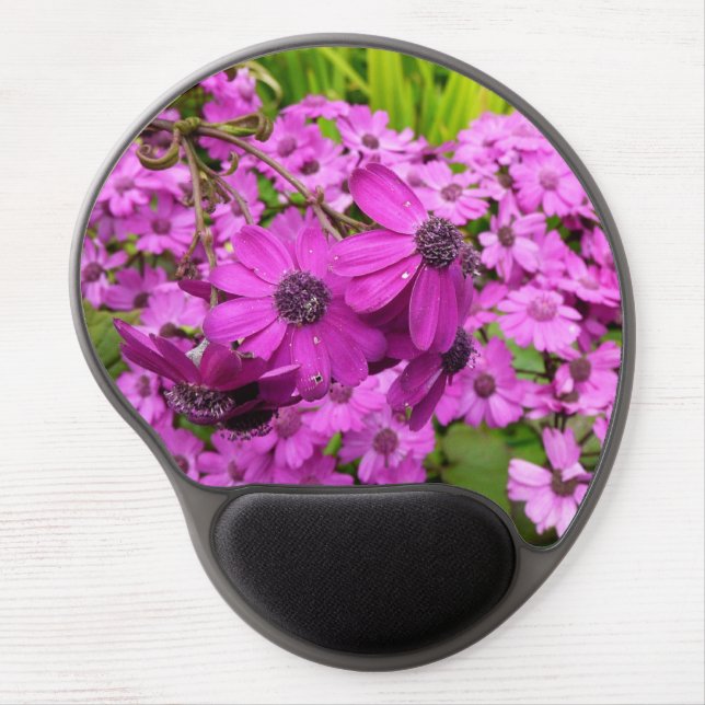 Purple Flowers from San Francisco Gel Mouse Pad (Front)
