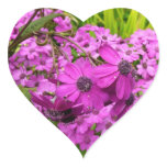 Purple Flowers from San Francisco Heart Sticker