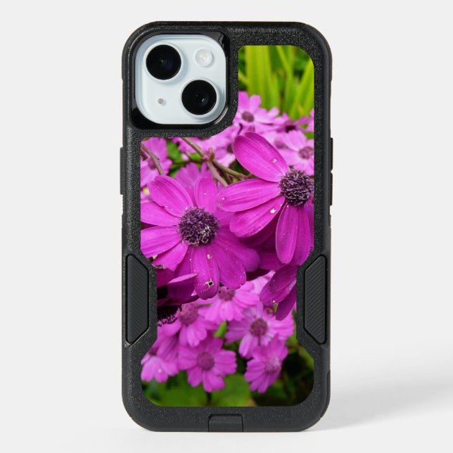 Purple Flowers from San Francisco iPhone 15 Case (Back)