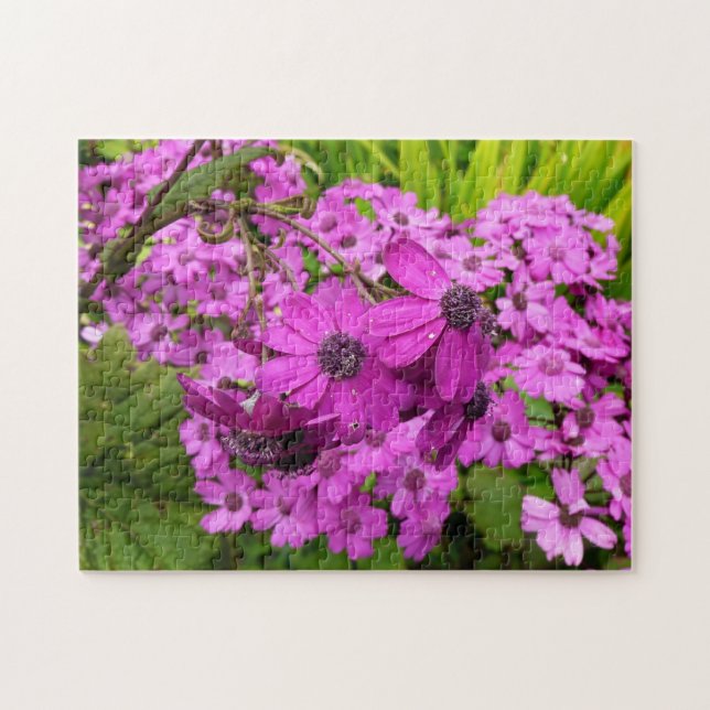 Purple Flowers from San Francisco Jigsaw Puzzle (Horizontal)