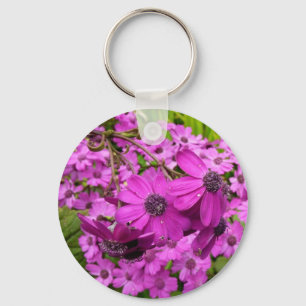 Purple Flowers from San Francisco Keychain
