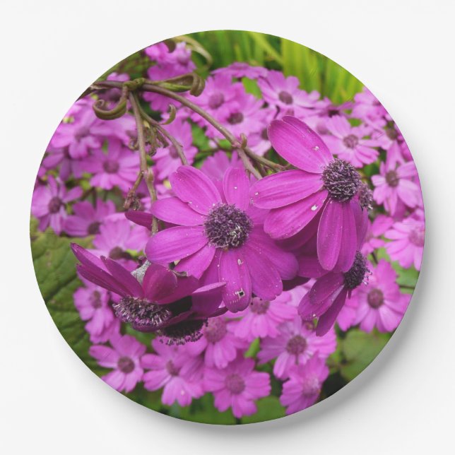 Purple Flowers from San Francisco Paper Plates (Front)
