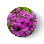 Purple Flowers from San Francisco Pinback Button