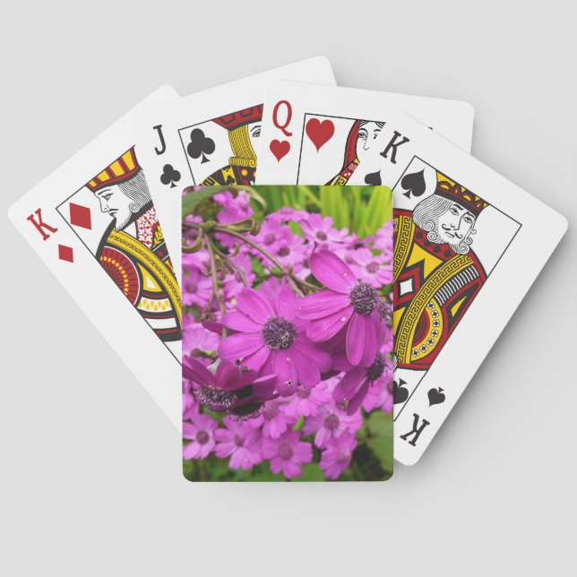 Purple Flowers from San Francisco Poker Cards (Back)