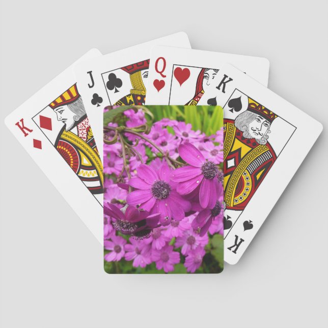 Purple Flowers from San Francisco Poker Cards (Back)