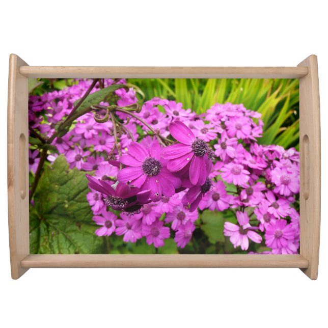 Purple Flowers from San Francisco Serving Tray (Front)