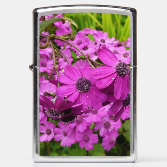 Purple Flowers from San Francisco Zippo Lighter (Front)