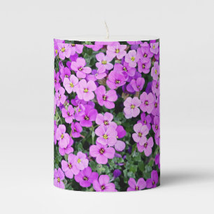 Purple Flowers Garden-22195 Pillar Candle
