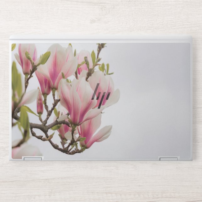 Purple flowers HP EliteBook X360 1030 G2 HP Laptop Skin (Front)