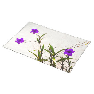 Purple Flowers in the Breeze Cloth Placemat