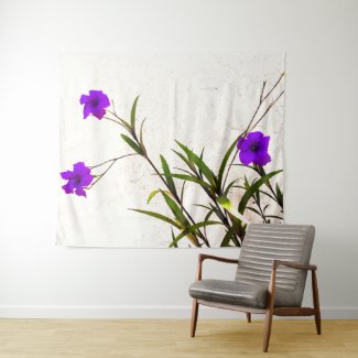 Purple Flowers in the Breeze Tapestry