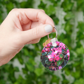 Purple flowers keychain