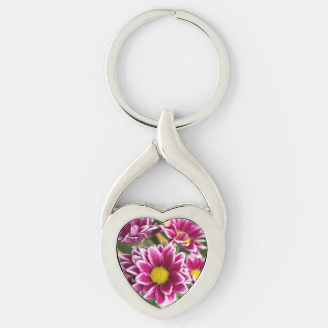 Purple flowers keychain (Front)