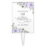Purple Flowers, Lilac Flowers, Boho, Birthday Cake Topper
