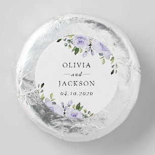 Purple Flowers, Lilac Flowers, Floral Wedding Dipped Oreo Cookie Favors