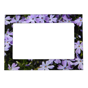 Purple Flowers Magnetic Frame