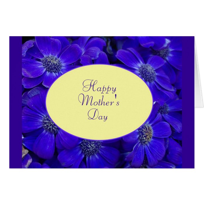 Purple Flowers Mother's Day Card