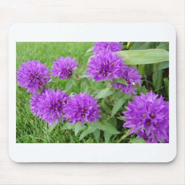 purple flowers mouse pad (Front)