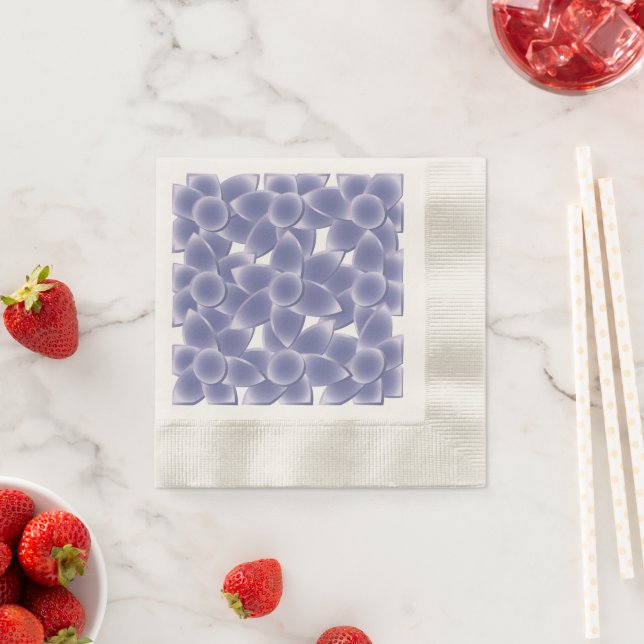 Purple flowers napkins (Insitu)