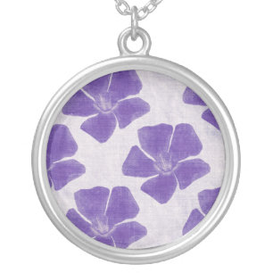 Purple Flowers Necklace