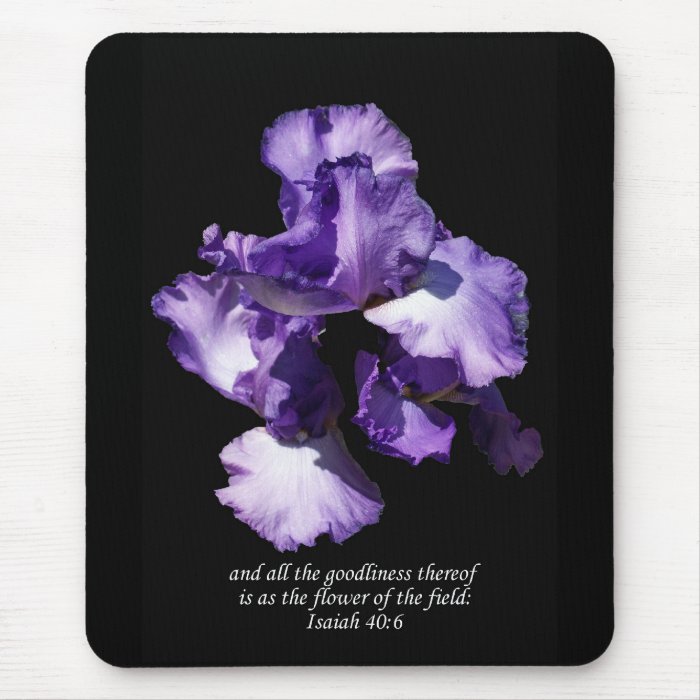 Purple Flowers Of The Field Mousepad