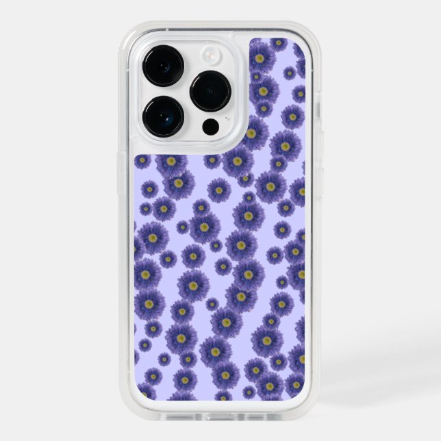 Purple Flowers Otterbox iPhone Case (Back)
