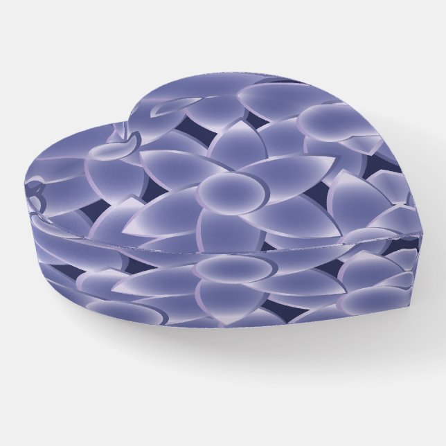 Purple flowers paperweight (Angled)