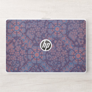 Purple Flowers Pattern HP Laptop Skin