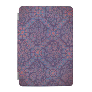 Purple Flowers Pattern iPad Mini Cover