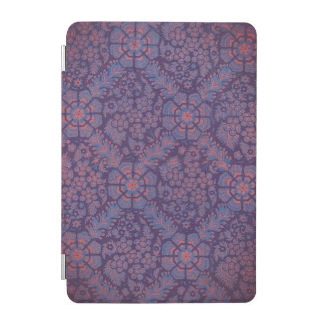 Purple Flowers Pattern iPad Mini Cover (Front)