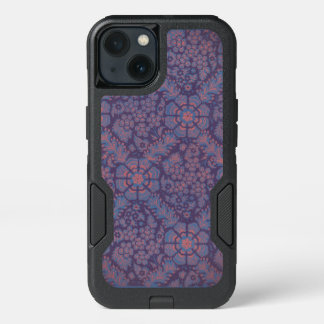 Purple Flowers Pattern iPhone 13 Case