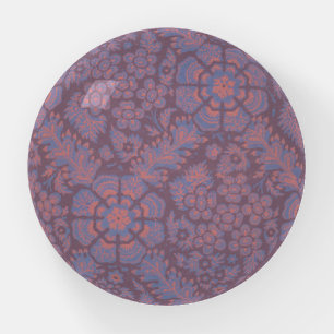 Purple Flowers Pattern Paperweight