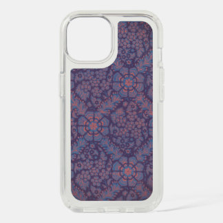 Purple Flowers Pattern iPhone 15 Case
