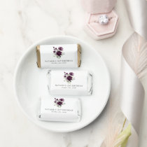Purple Flowers, Plum Flowers, Boho, Birthday Hershey's Miniatures