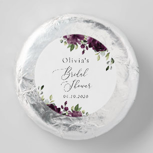 Purple Flowers, Plum Flowers, Boho, Bridal Shower Dipped Oreo Cookie Favors