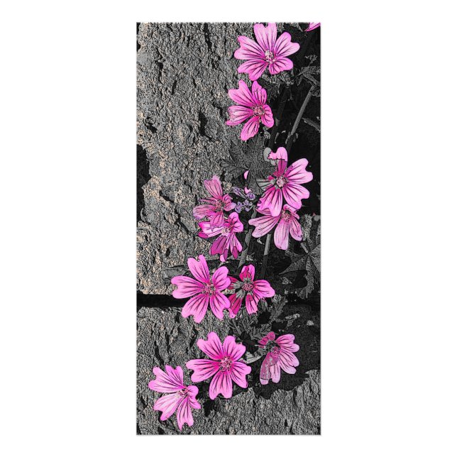 Purple flowers rack card (Front)