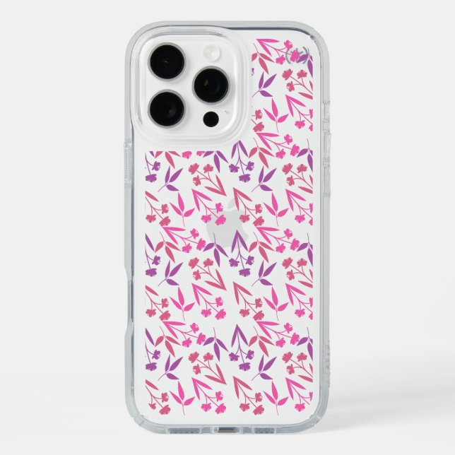 Purple Flowers Seamless Pattern – Elegant Floral  Speck iPhone Case (Front)