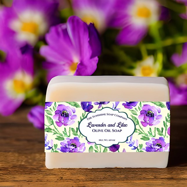 Purple Flowers Soap Belly Band (Creator Uploaded)