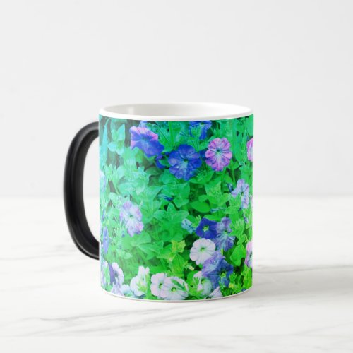 Purple Flowers Spring Garden Petunia Floral Art Magic Mug