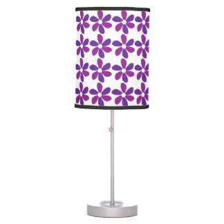 Purple Floral Table & Pendant Lamps | Zazzle