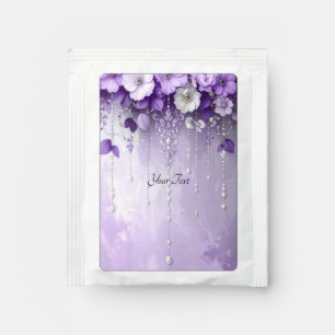 Purple Flowers Tea Bag Drink Mix