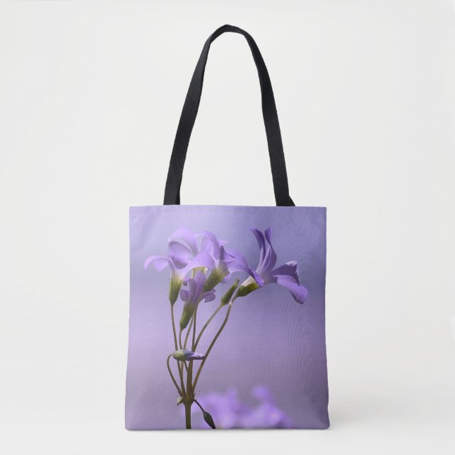 Purple Flowers Tote Bag (Front)