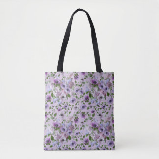 Purple Flowers Tote Bag