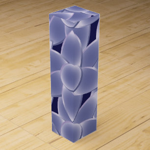 Purple flowers wine box