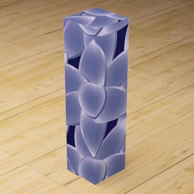 Purple flowers wine box (Front)