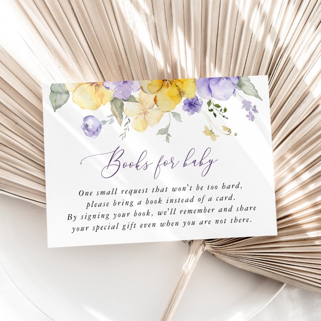 Purple Flowers, Yellow Flowers, Books For Baby  Enclosure Card (Creator Uploaded)