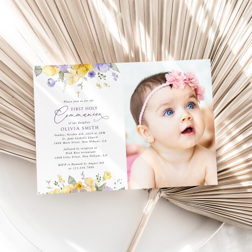 Purple Flowers, Yellow Flowers, First Communion