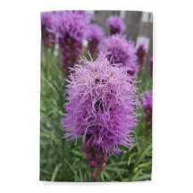 Purple Fluffy Flowers Garden Flag